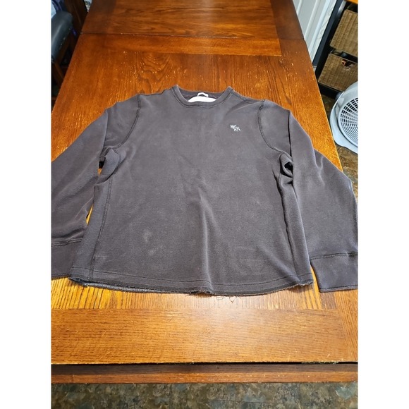 Abercrombie & Fitch Other - Abercrombie Mens Ribbed‎ Knit Muscle Thermal Long Sleeve Shirt Brown XXL (A616)
